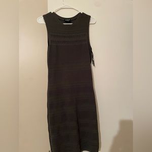 Bebe Olive knit mini dress.